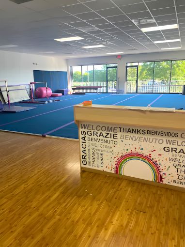 recepción del gimnasio Andinas Star Gymnastics